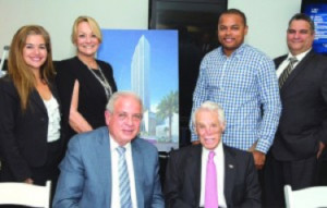 Pictured (l-r) are City of Miami deputy city manager Alice Bravo, managing director of the City of Miami’s Office of international Business Development Mikki Canton, Miami Mayor Tomas Regalado, Florida East Coast Realty chair Tibor Hollo, Miami Commissioner Keon Hardemon, and Miami city manager Danny Alfonso.
